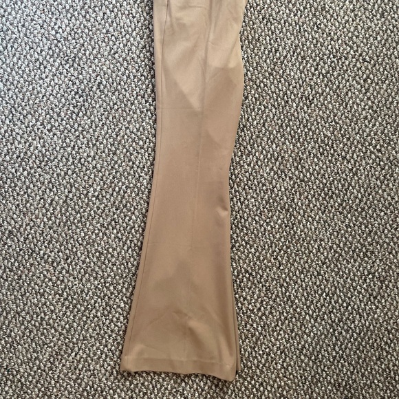 Express Columnist  Extreme flare tan pants 12/L - Picture 6 of 11